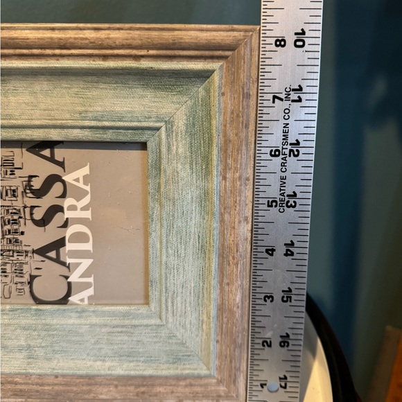 Blue and Gray Picture Frame, Fits 4x6” photo - Picture 4 of 5
